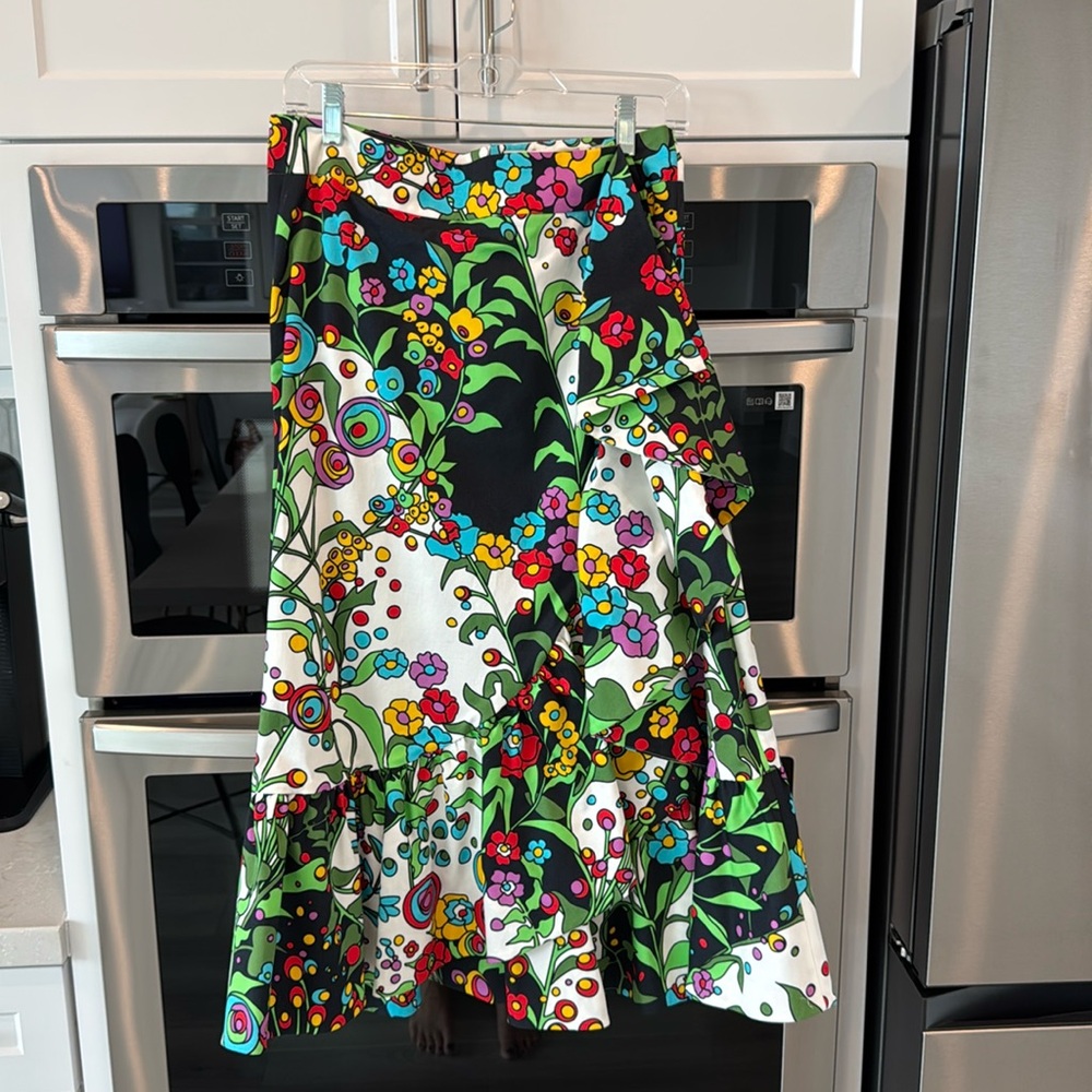 La DoubleJ floral midi skirt nwt